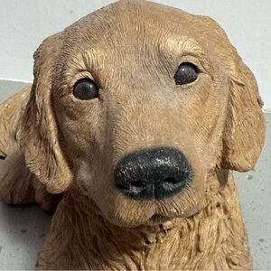 Signed Sandicast Golden Retriever Sculpture 🐾